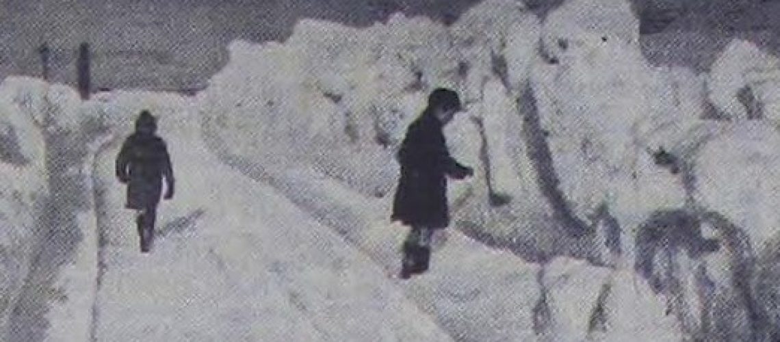 Photograph of snow in 1953